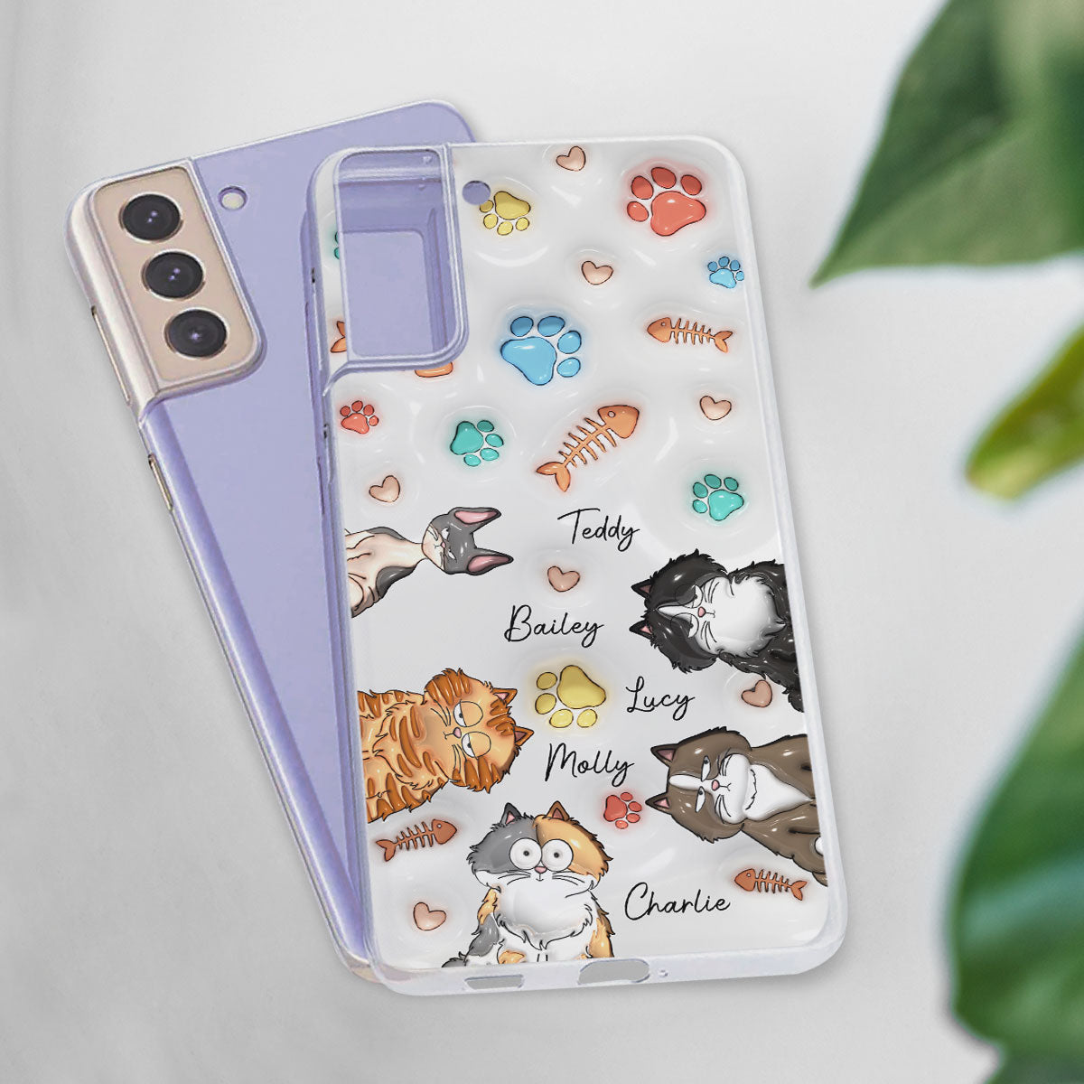 My Lovely Fur Babies - Personalized Custom 3D Inflated Effect Smartphone Case for Fashionable Protection