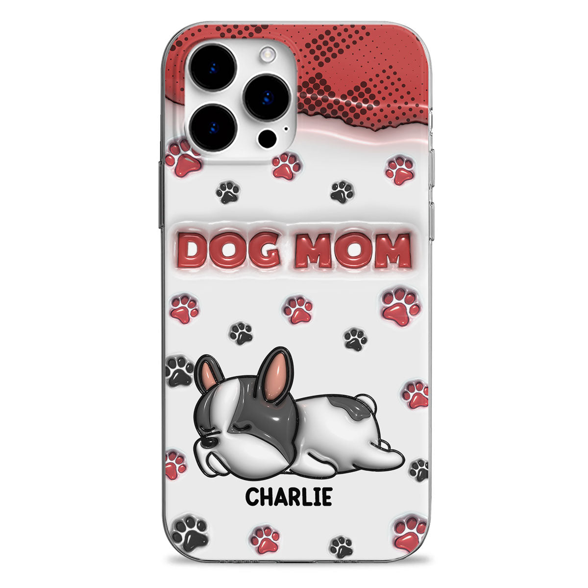 Dog Mom Version 2 - Exquisite Personalized Custom 3D Inflated Effect Phone Case for Fashion - Forward Dog Lovers