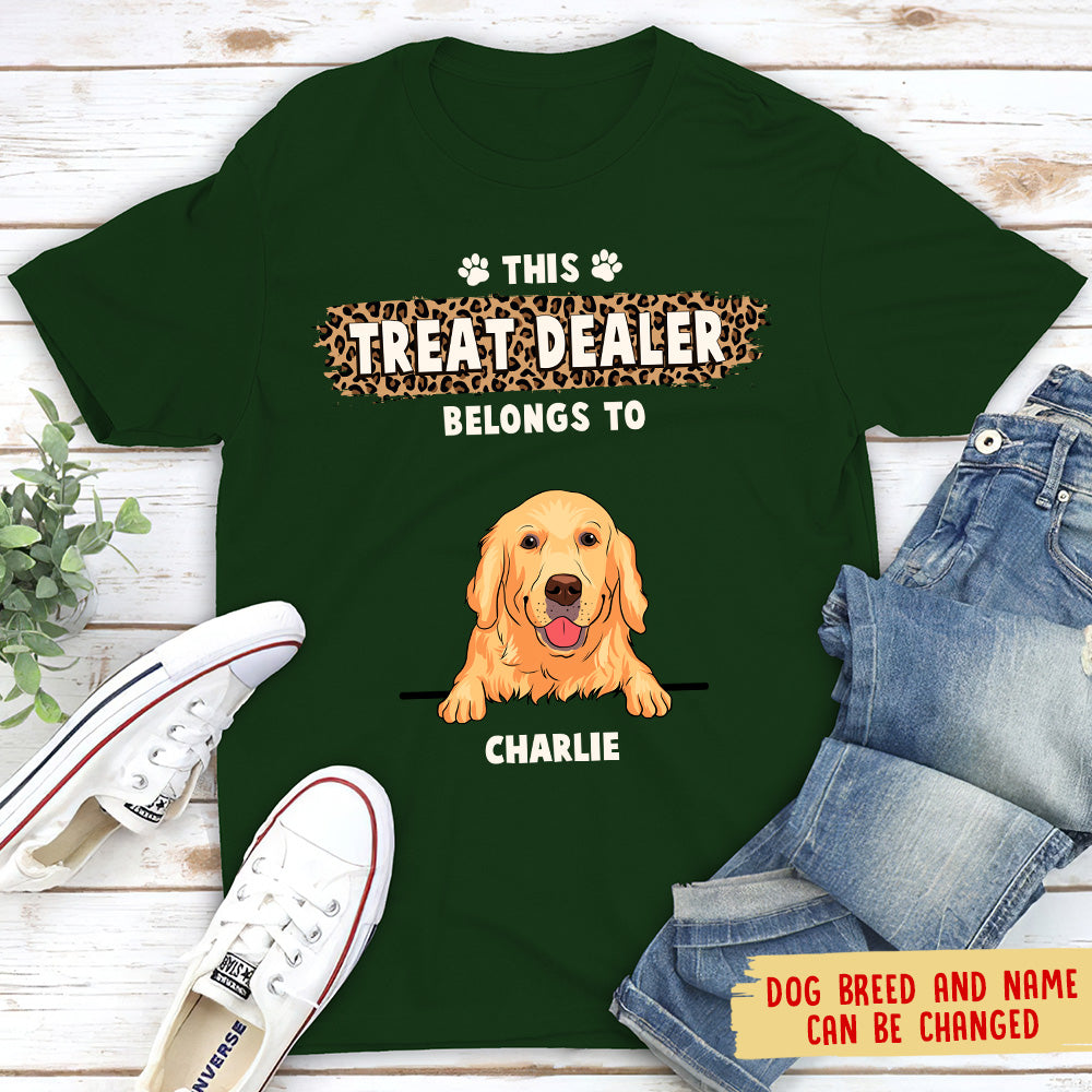 Treat Dealer - Personalized Custom Unisex 5.3 oz T-shirt for Pet Lovers
