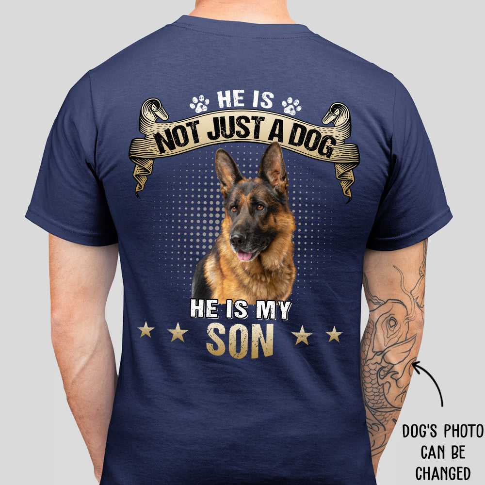 My Son/Daughter 1 - Personalized Custom Photo Unisex 5.3 oz Heavy Cotton T-shirt for Pet Lovers