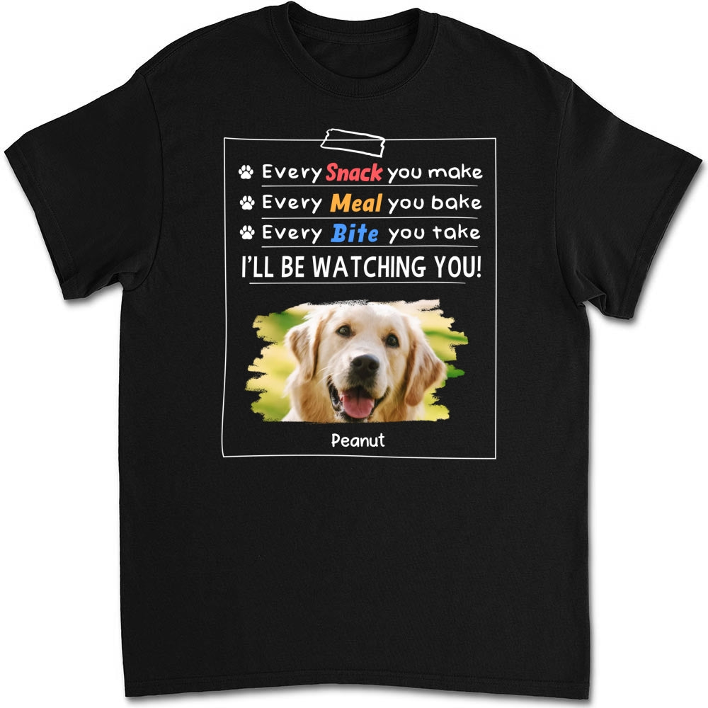 Personalized Custom Unisex 'I Will Be Watching You' Photo T-shirt - Ideal Gift for Pet Lovers