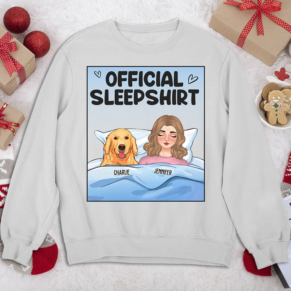 This Is My Sleepshirt - Personalized Custom Unisex 8.0 oz Sweatshirt for Pet Lovers