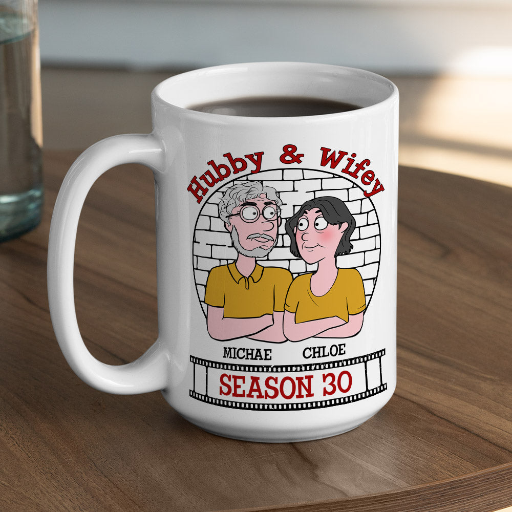 Never Ending Love Story - Customizable Personalized Coffee Mugs for Couples (11oz & 15oz)