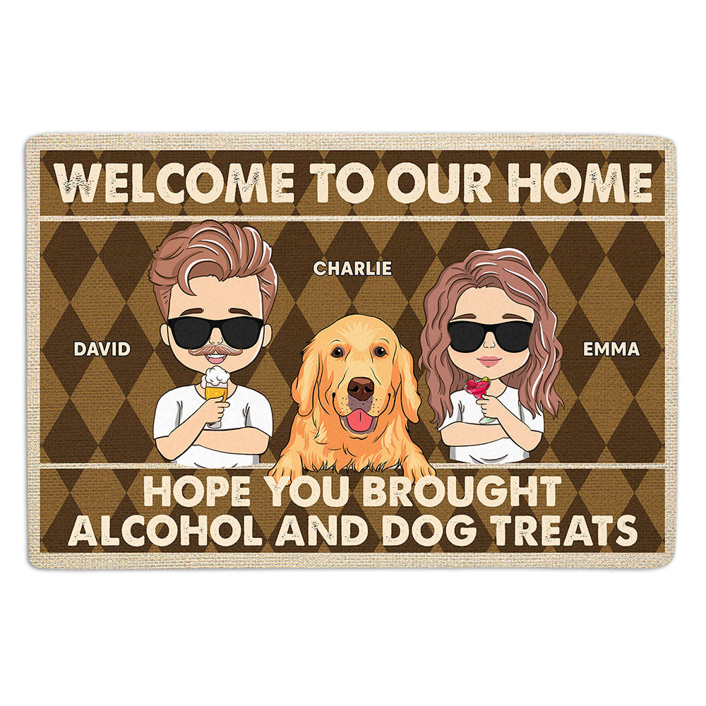 Hope You Brought - Personalized Custom Cat Picture Doormat for Pet Lovers