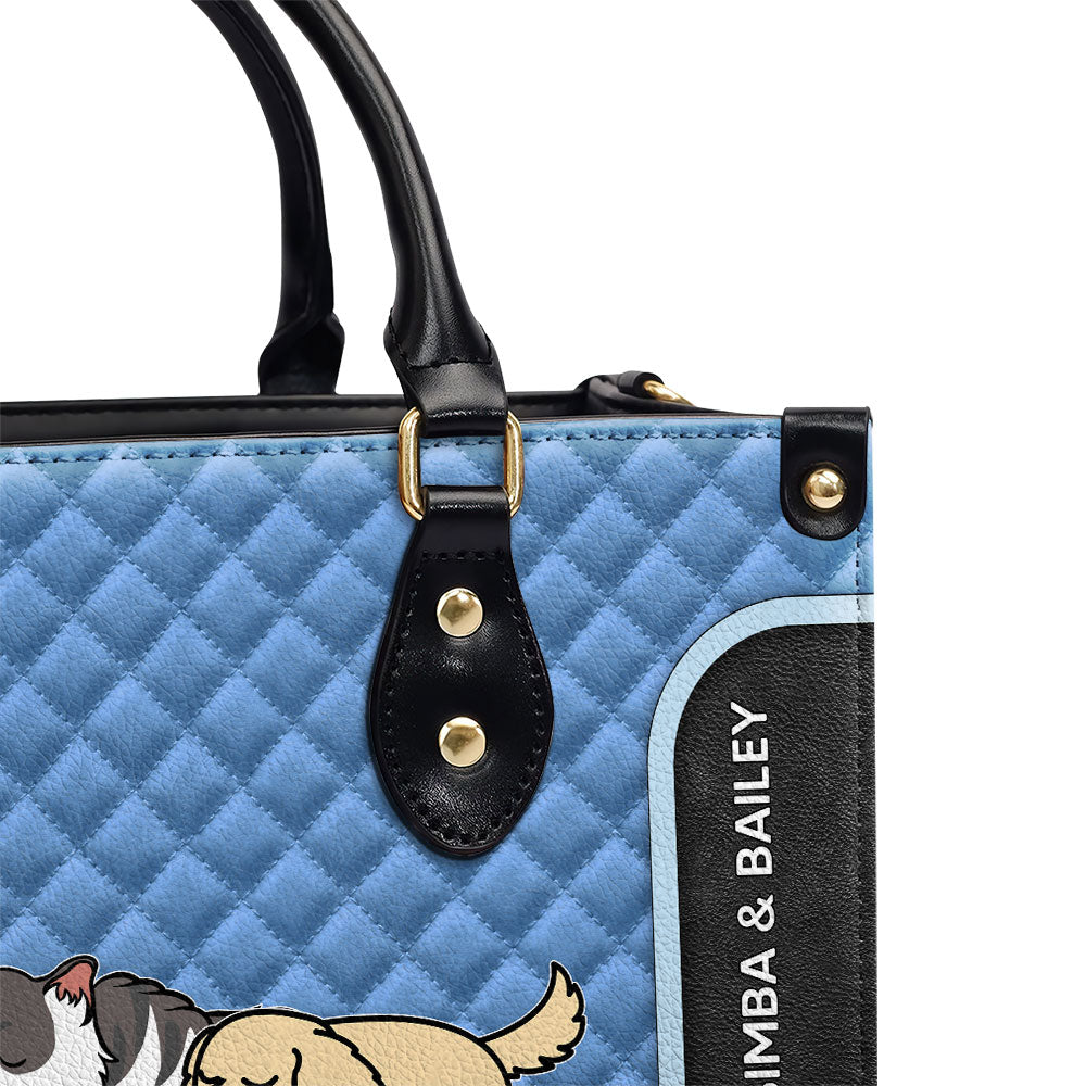 This Human Belongs - Exclusive Personalized Custom Leather Handbag for Baby Lovers
