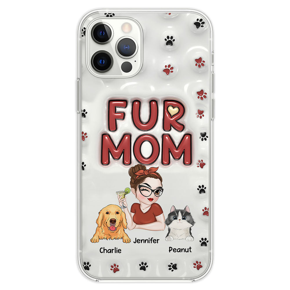 Lovely Fur Mom - Exquisite Personalized Custom 3D Inflated Effect Smartphone Case