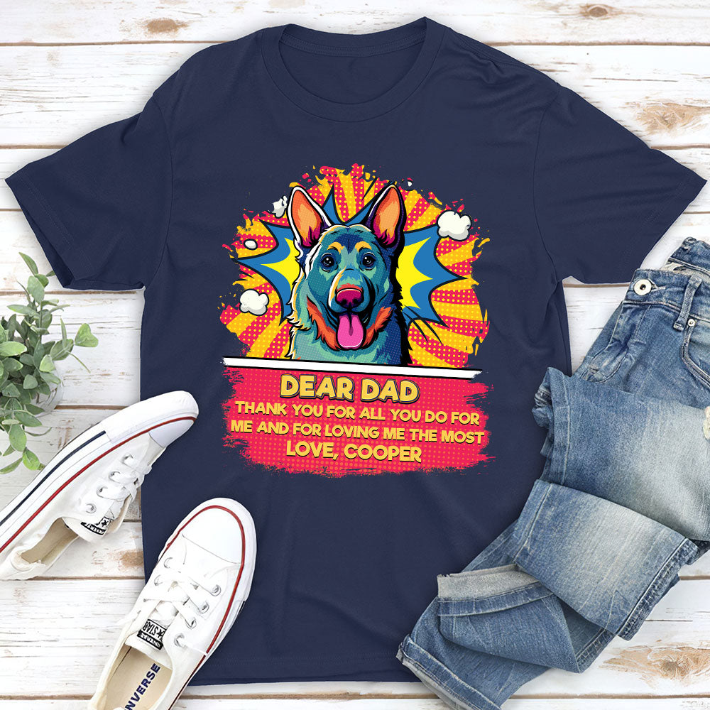 For Loving Me Most - Personalized Custom Unisex Cotton Blend T-shirt for Pet Lovers