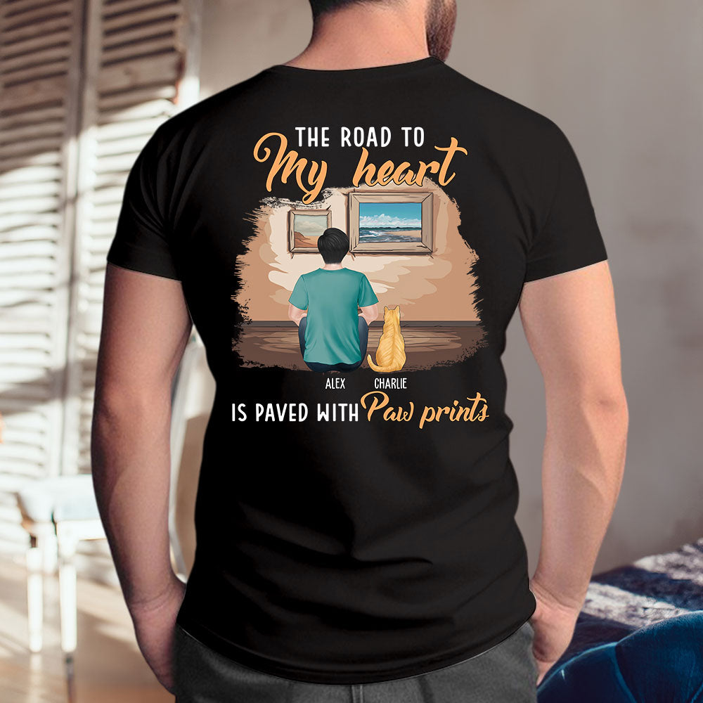 My Paw Prints - Personalized Custom Unisex 5.3 oz T-shirt for Pet Lovers
