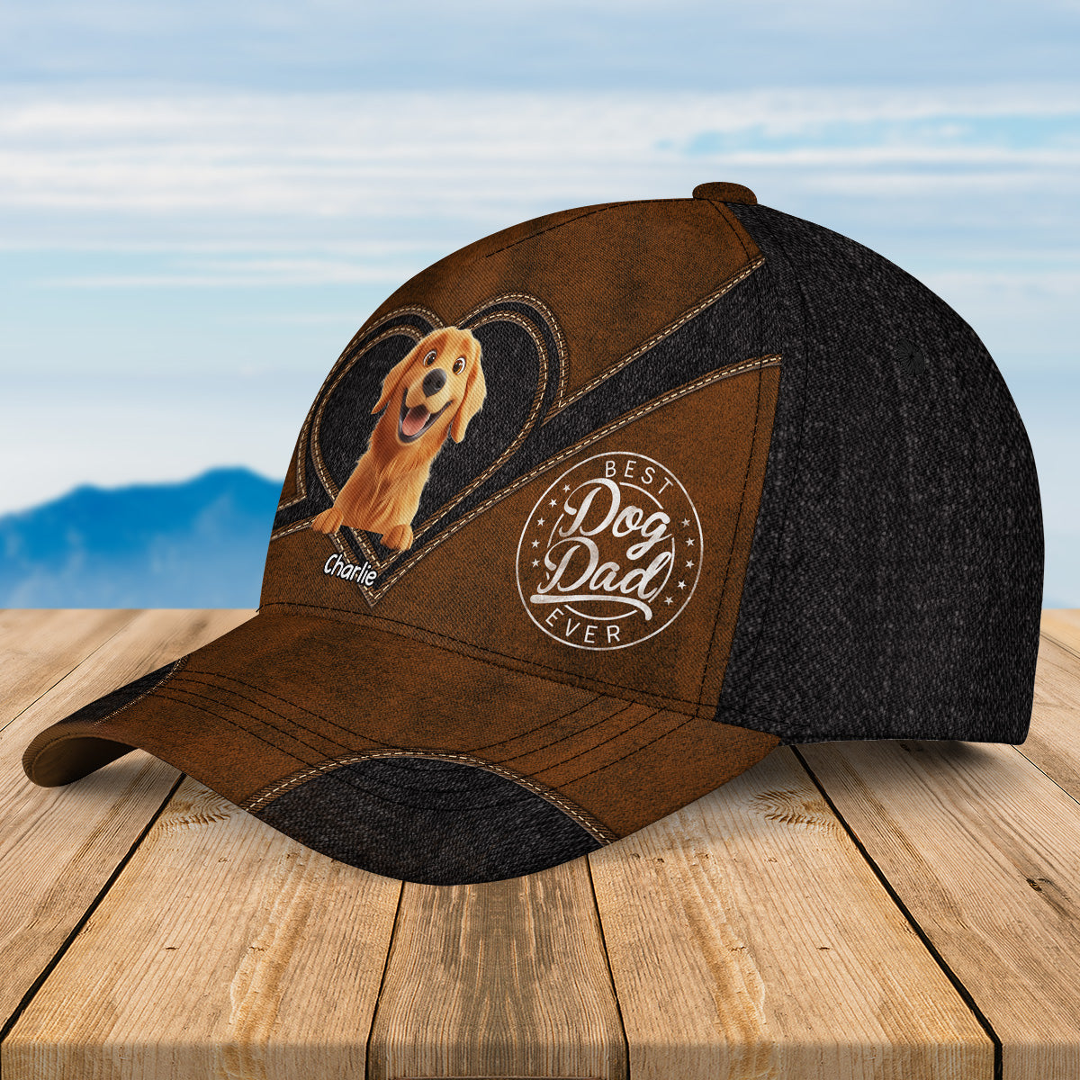 Best Dog Dad - Premium Personalized Custom Classic Adjustable Cap for Maximum Comfort