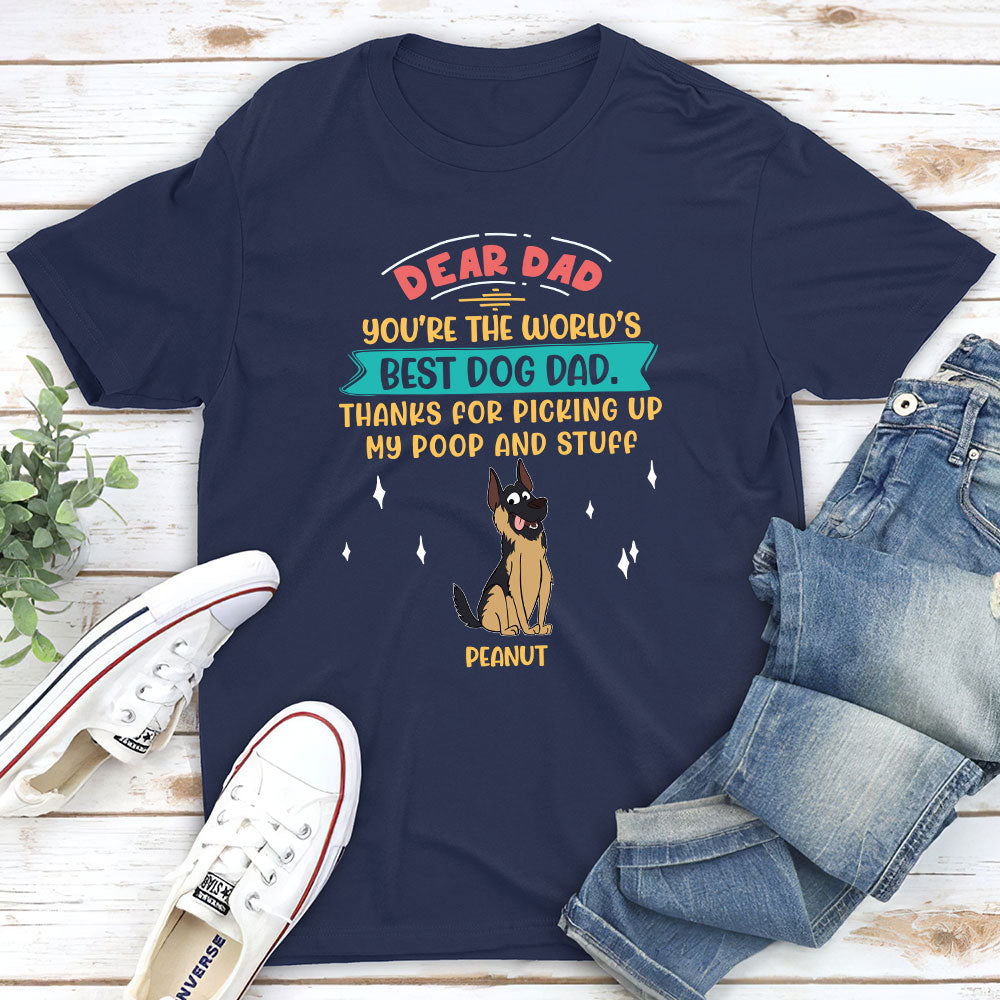 Personalized Custom Unisex 'Picking Up My Poop And Stuff' T-shirt - Ideal Gift for Pet Lovers