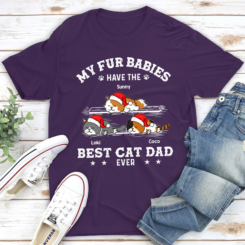 The Ultimate Cat Dad - Personalized Custom Unisex 5.3 oz T-shirt