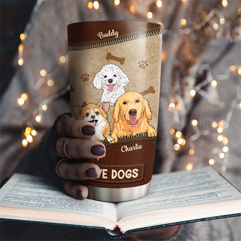 Life Is Better With My Lovely Dog - Personalized Custom 20oz Stainless Steel Tumbler for All Occasions