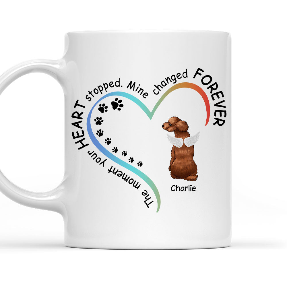 My Heart Changed Forever - Personalized Custom Ceramic Coffee Mug for Pet Lovers (11oz & 15oz Sizes)