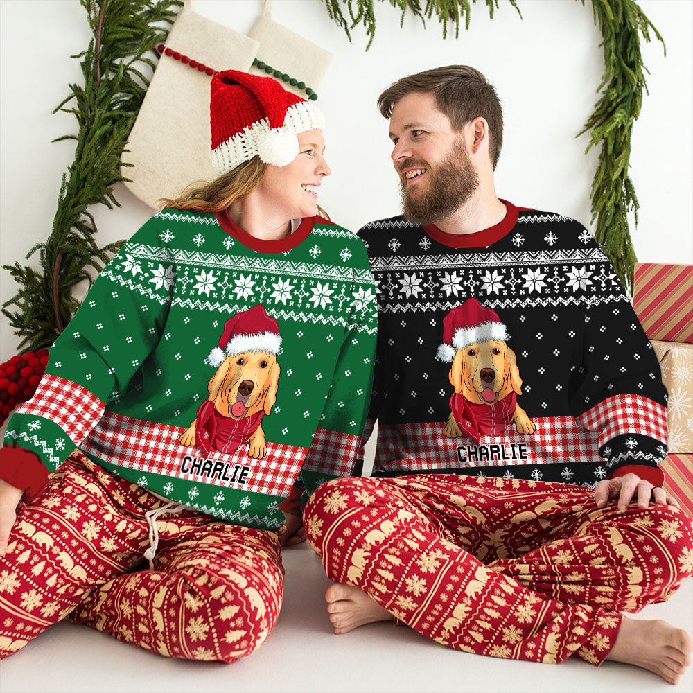 Stylish Plaid Winter - Personalized Custom All-Over-Print Unisex Sweatshirt