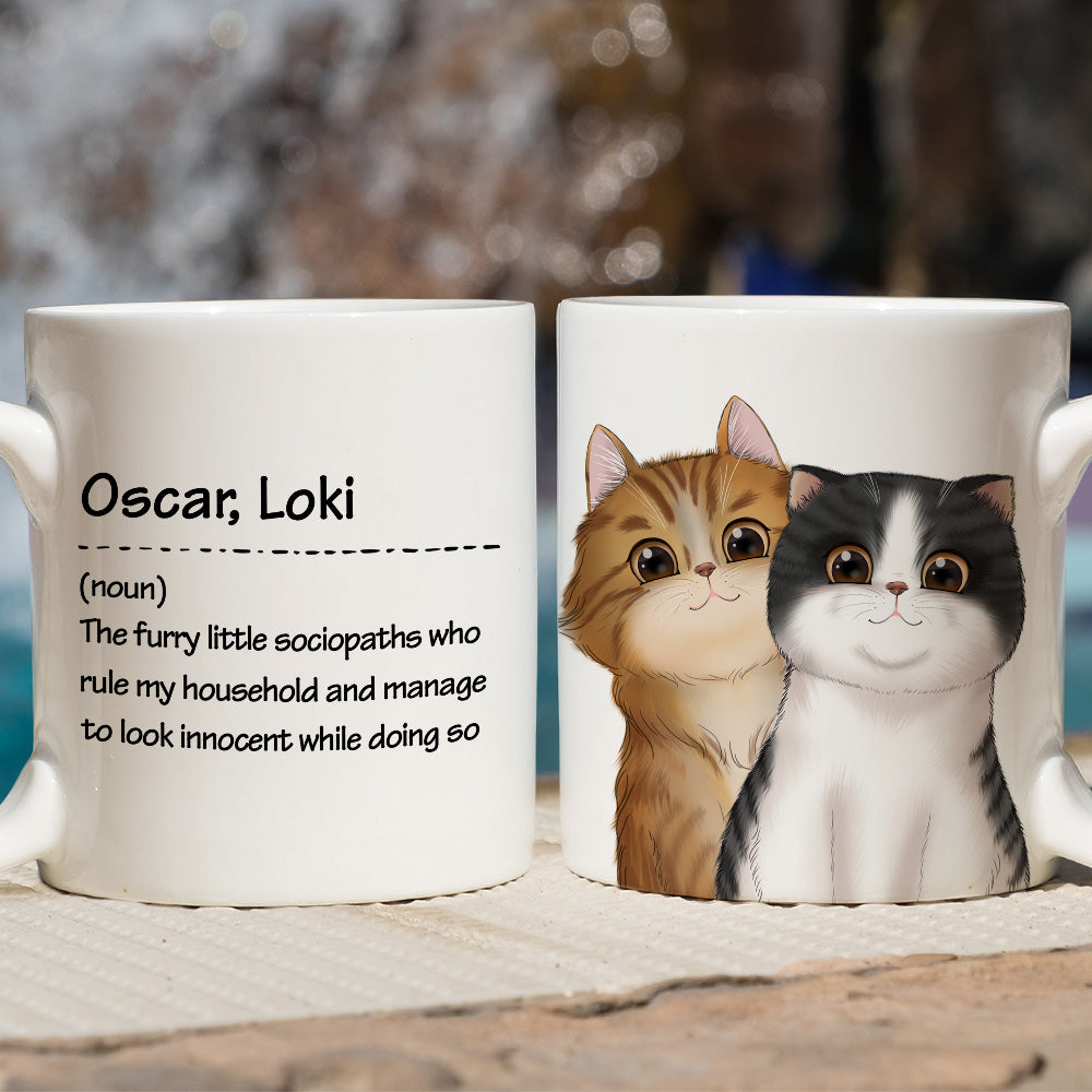 Personalized Custom Cat - Themed Coffee Mug for Pet Lovers, 11oz