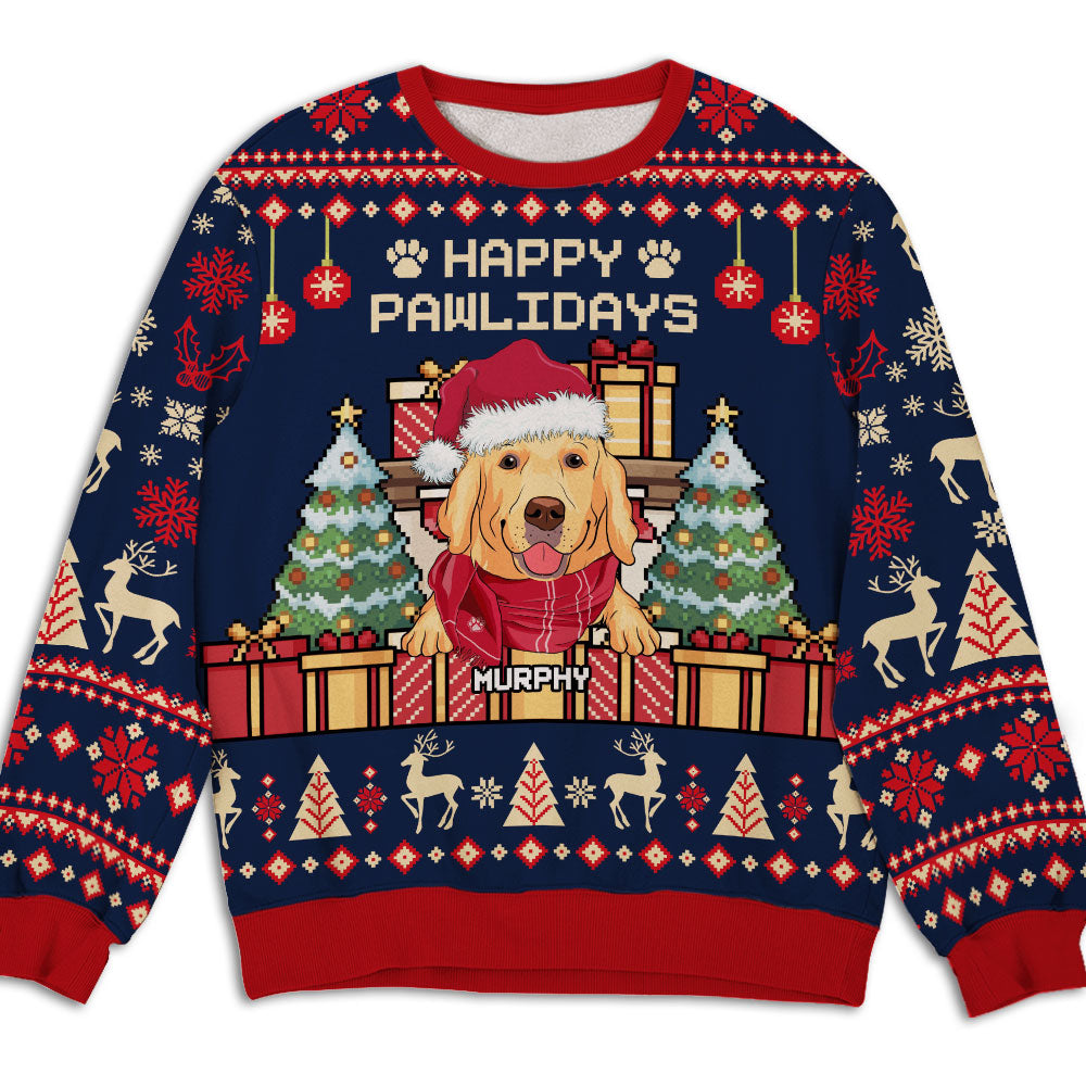 Unique Paw Gift - Personalized Custom All-Over-Print Unisex 8.8 oz Sweatshirt for Pet Lovers