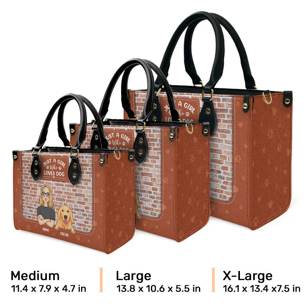 Personalized Custom Leather Bag: A Girl's Loving Tribute to Her Dogs