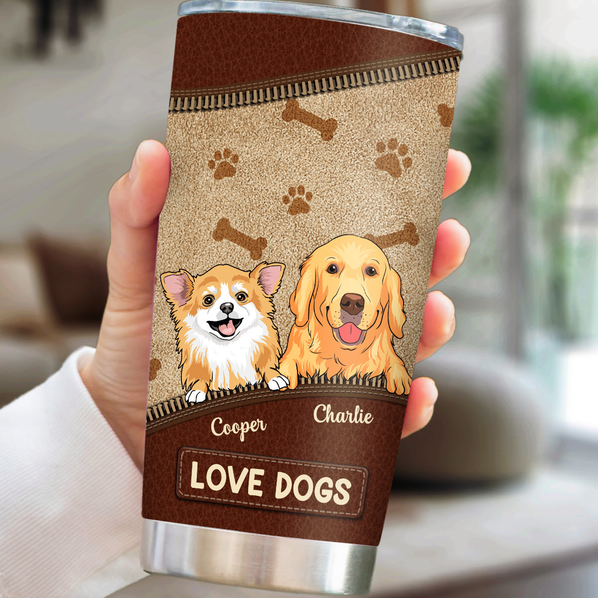 Life Is Better With My Lovely Dog - Personalized Custom 20oz Stainless Steel Tumbler for All Occasions