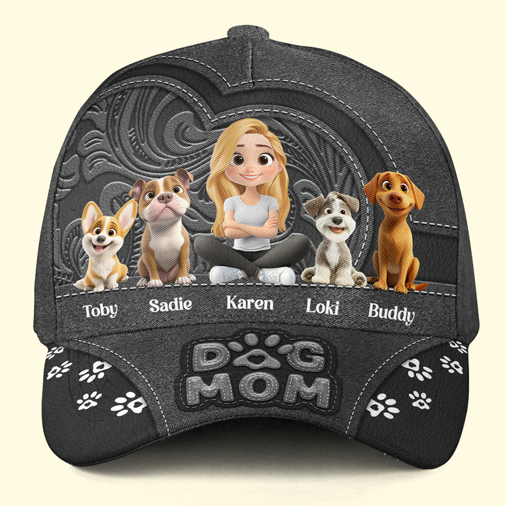 Chibi Cartoon Dog Mom - Personalized Custom Premium Comfort Classic Cap for Ultimate Sun Protection