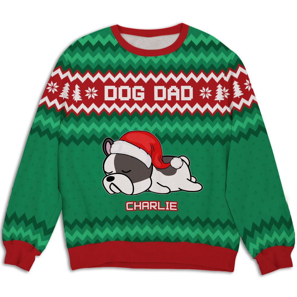 Exclusive Fur Mom Dad Pattern - Personalized Custom All-Over-Print Unisex Sweatshirt