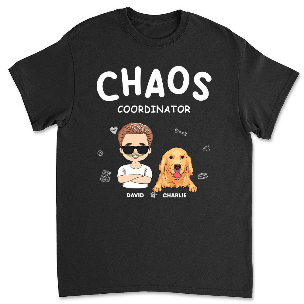 Chaos Coordinator - Personalized Custom Unisex 5.3 oz T-shirt for Pet Lovers
