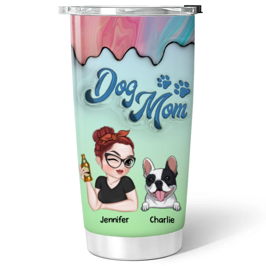 My Lovely Dog - Customizable 3D Inflated Effect Personalized 20oz Stainless Steel Tumbler