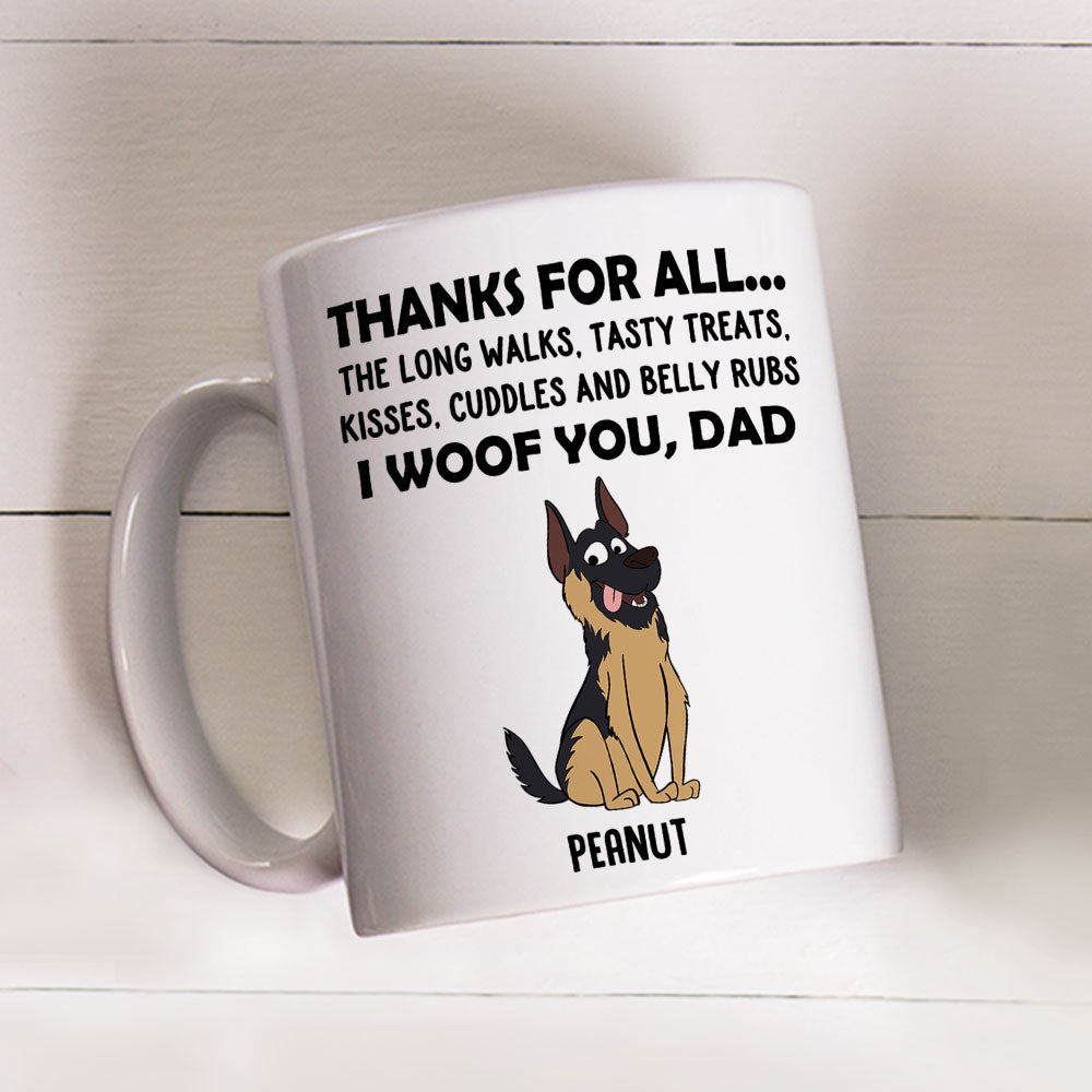 Thanks For All - Personalized Custom 11oz & 15oz Coffee Mug for Pet Lovers
