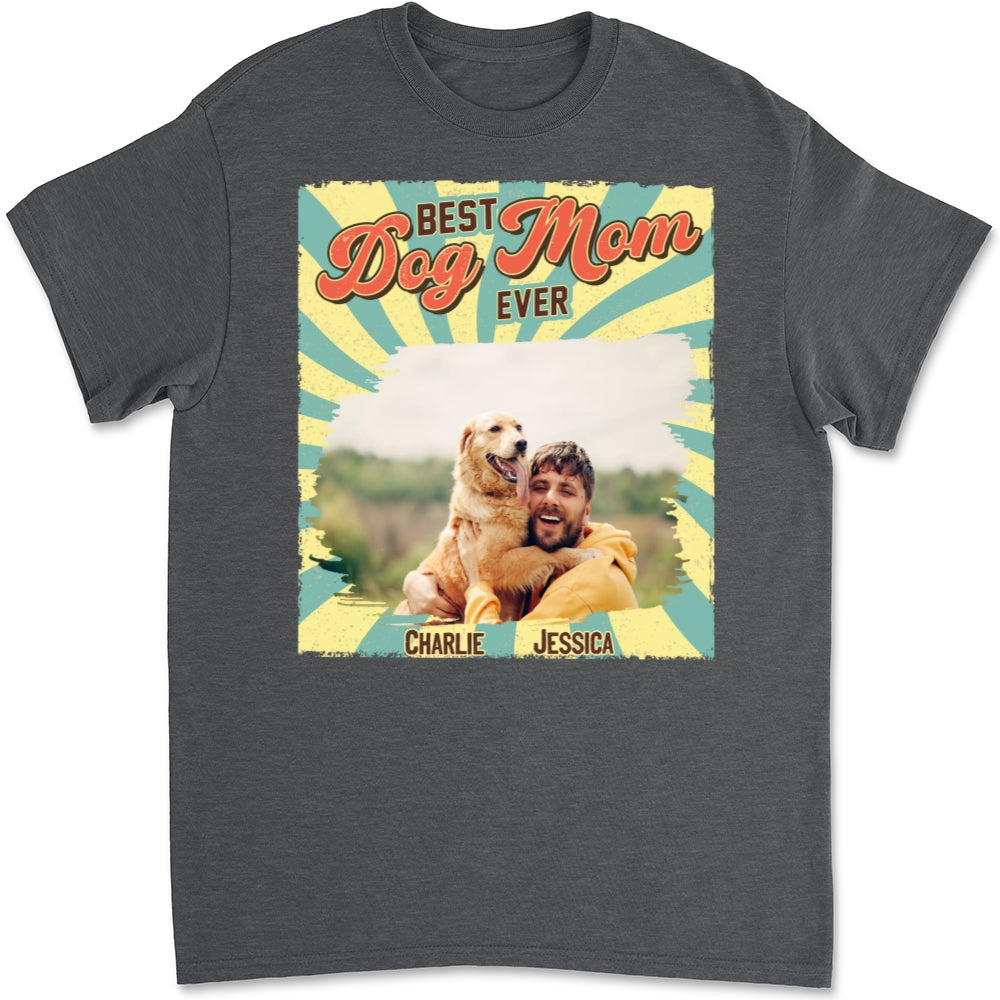 Retro Funny Personalized Custom Unisex Dog Shirt Photo T-shirt - Ideal Gift for Pet Lovers