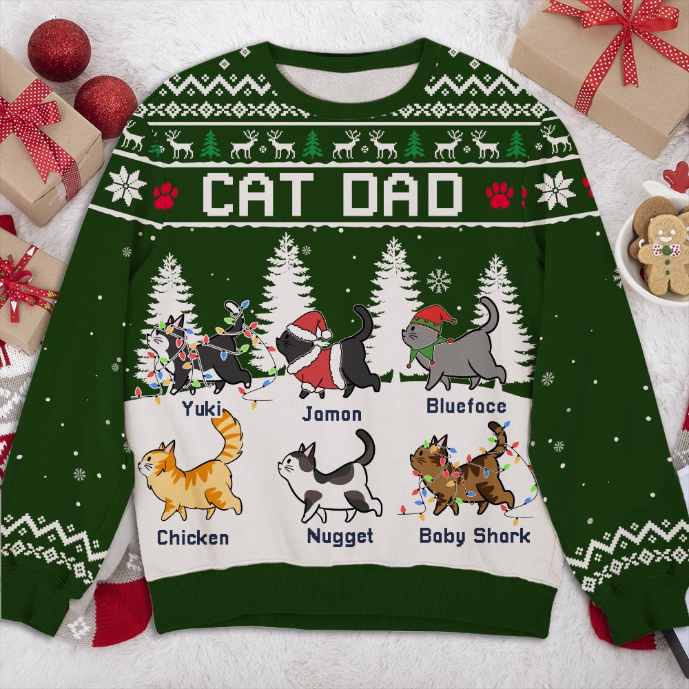 Winter Cat - Exclusive Personalized Custom All-Over-Print Unisex Sweatshirt for Pet Lovers