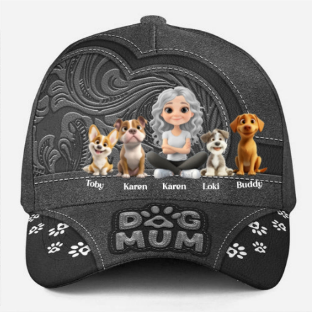 Chibi Cartoon Dog Mom - Personalized Custom Premium Comfort Classic Cap for Ultimate Sun Protection