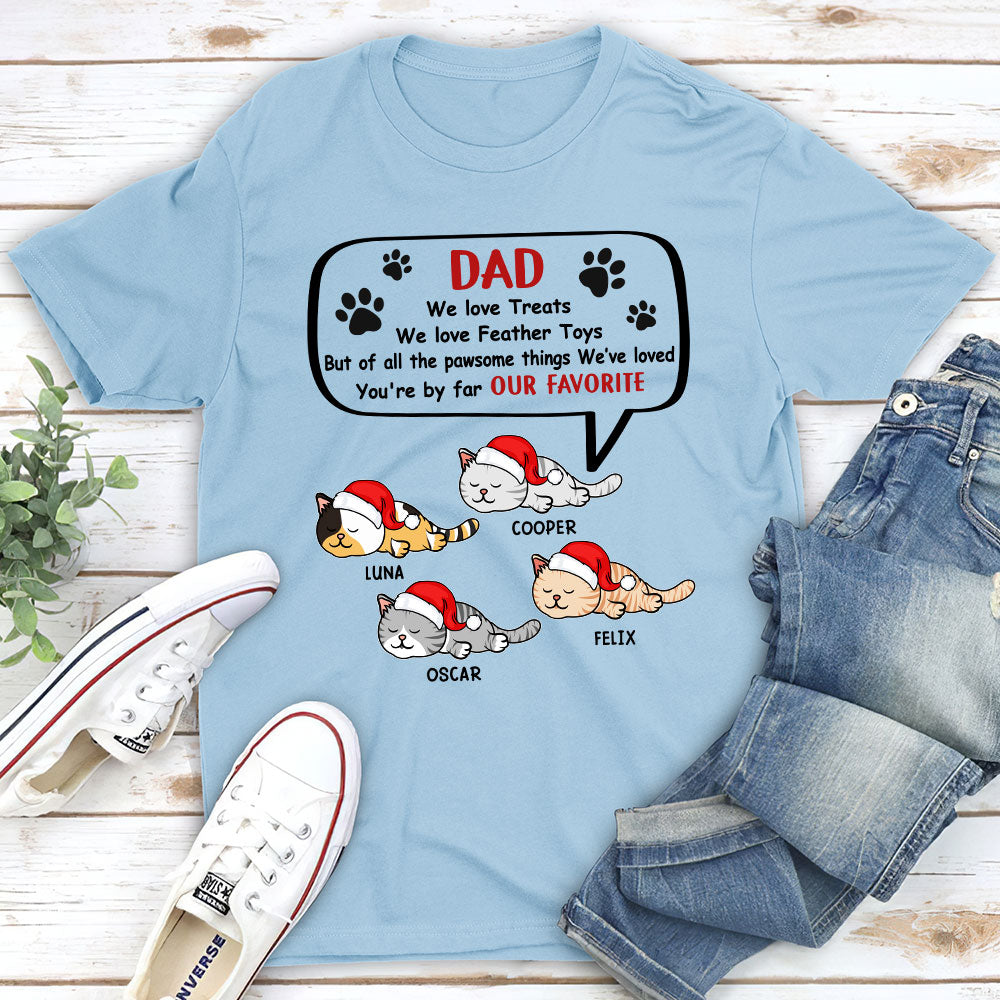 My Favorite By Far - Personalized Custom Unisex 5.3 oz T-shirt for Pet Lovers
