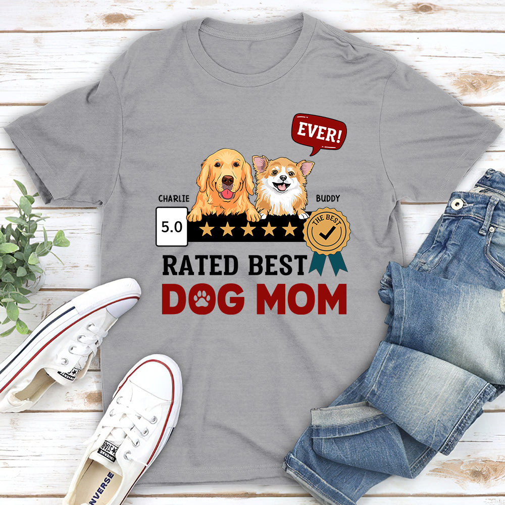 The Ultimate Personalized Custom Unisex T-Shirt for the Best Dog Mom Ever