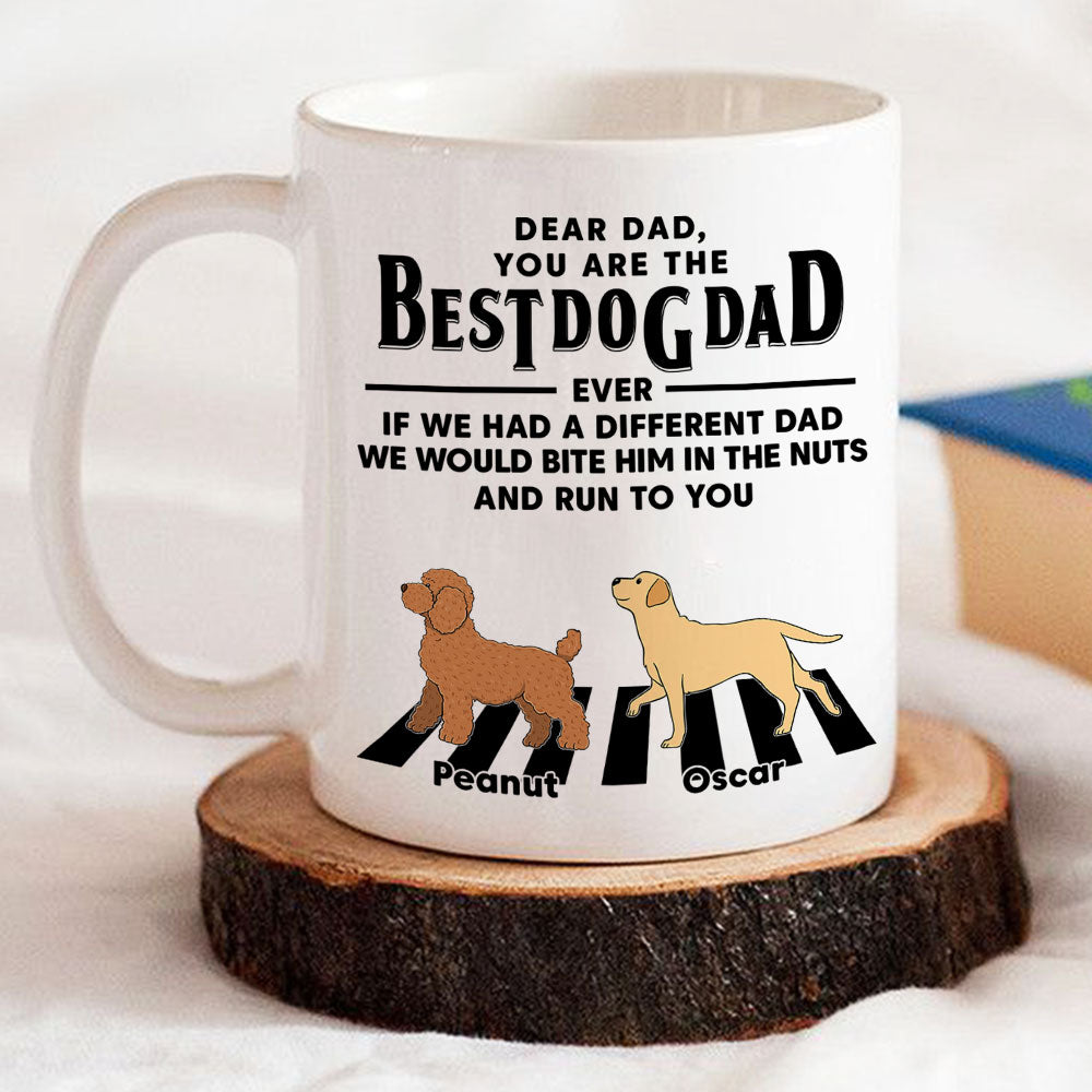 Personalized Custom Coffee Mug - Dogs Run To You (Up To 4 Dogs) for Pet Lovers