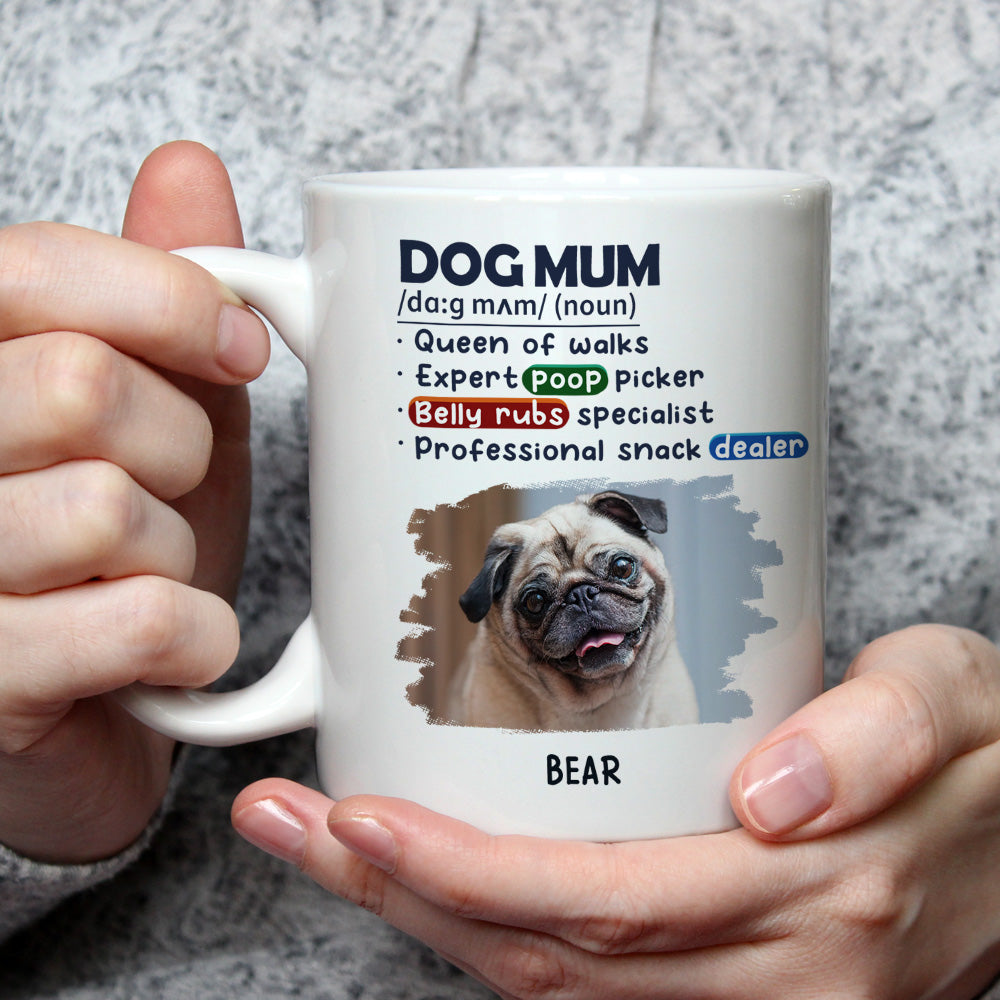 Personalized Custom Dog King Queen Of Walks Photo Coffee Mug - 11oz & 15oz Sizes