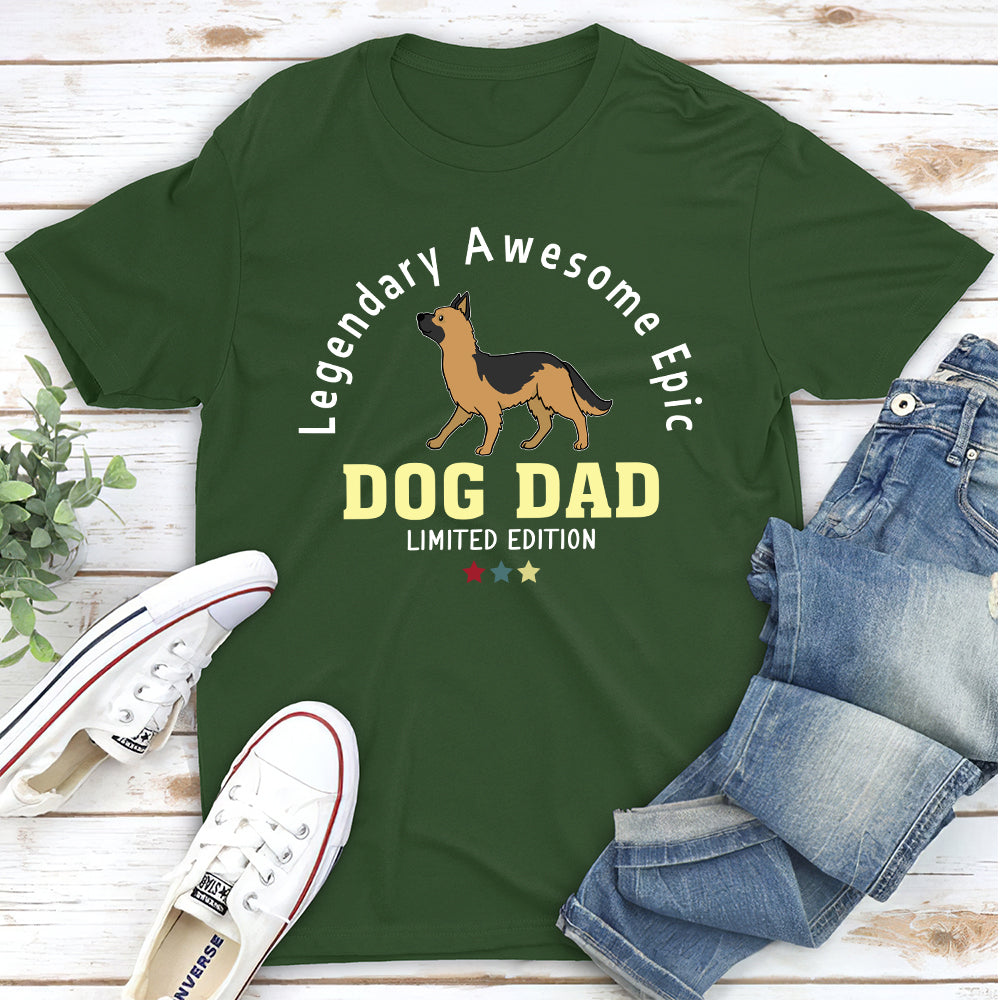 Exclusive Limited Edition Personalized Custom Unisex Dog Dad T-shirt