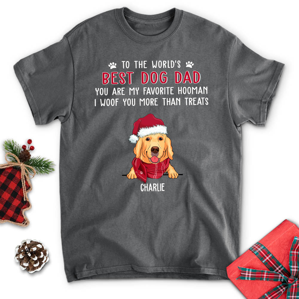 Favorite Hooman - Personalized Custom Unisex 5.3 oz T-shirt for Pet Lovers