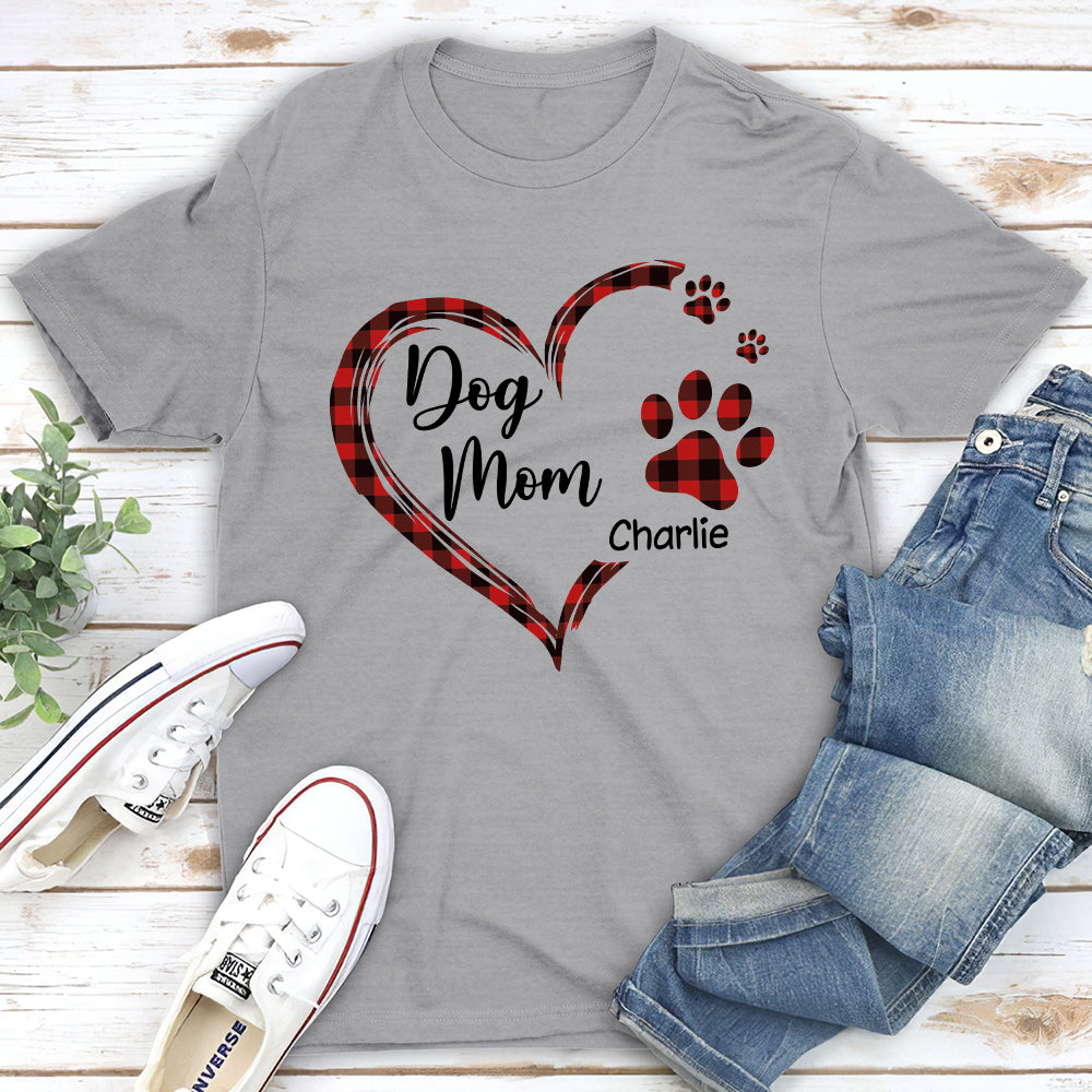 Dog Mom - Personalized Custom Unisex 5.3 oz T-shirt for Pet Lovers