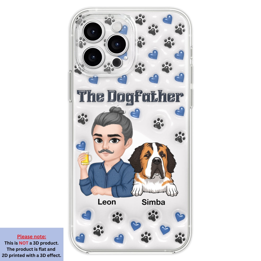 Stylish Dog Dad - Exquisitely Personalized Custom 3D Inflated Effect Smartphone Case