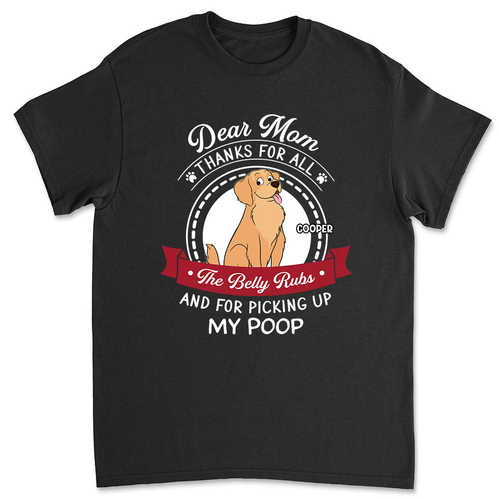 Dear Mom Thanks - Personalized Custom Unisex T-shirt for Pet Lovers