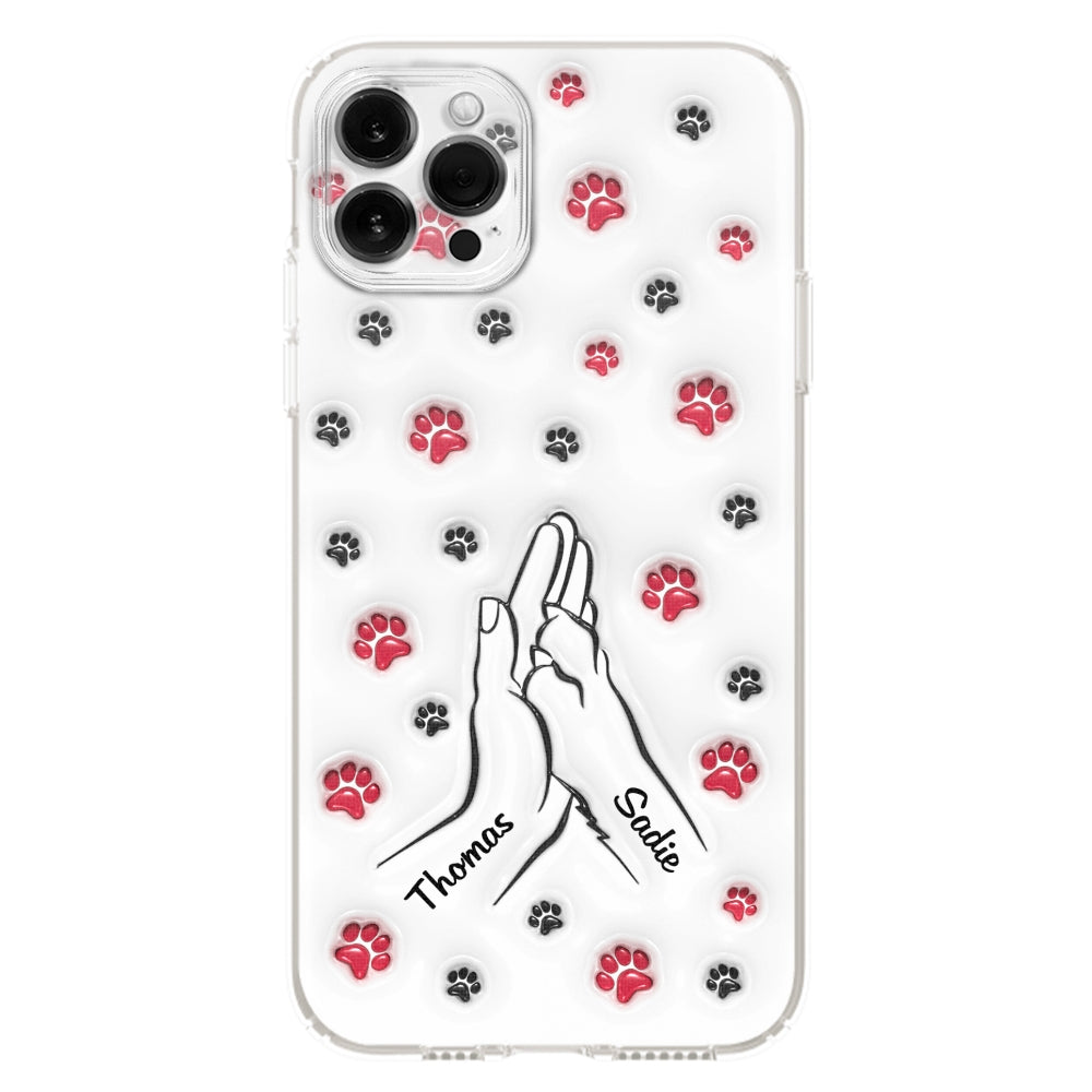 Personalized Custom 3D Inflated Effect Paw And Hand Design Phone Case for Smartphones