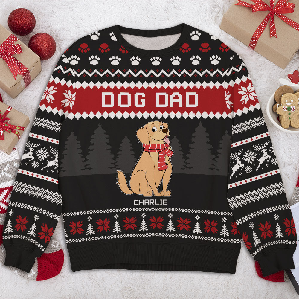 Dog Cat Paw - Exclusive Personalized Custom All-Over-Print Unisex Sweatshirt for Pet Lovers