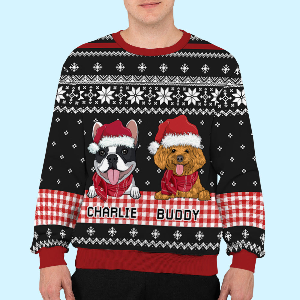 Stylish Plaid Winter - Personalized Custom All-Over-Print Unisex Sweatshirt