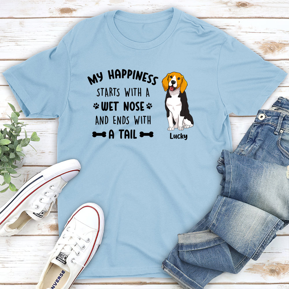My Happiness - Personalized Custom Unisex T-shirt: Ideal Gift for Pet Lovers