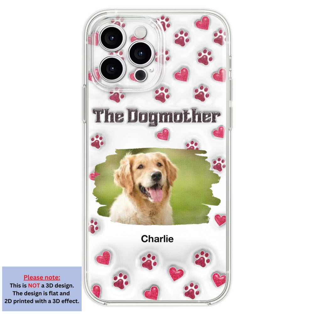 Slay Cartoon Dog Mother Photo - Personalized Custom 3D Inflated Effect Premium Phone Case for All Occasions