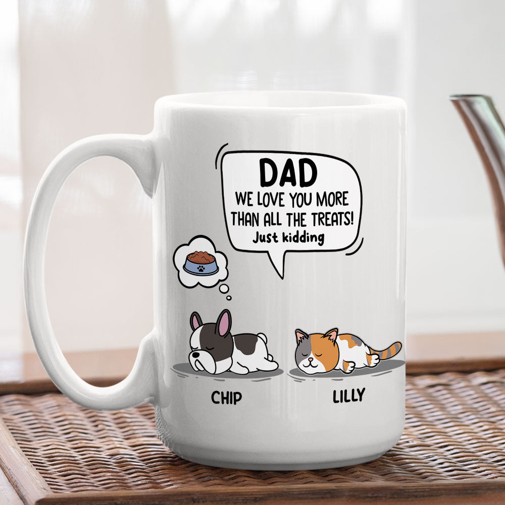 Pet Just Kidding - Premium Personalized Custom Coffee Mug for Pet Lovers
