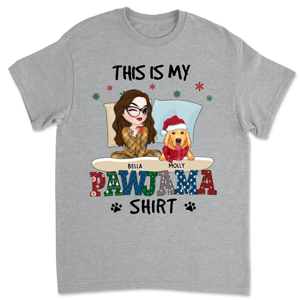 Pawjama Personalized Custom Unisex 5.3 oz Sleepshirt T-shirt - Ideal Gift for Pet Lovers