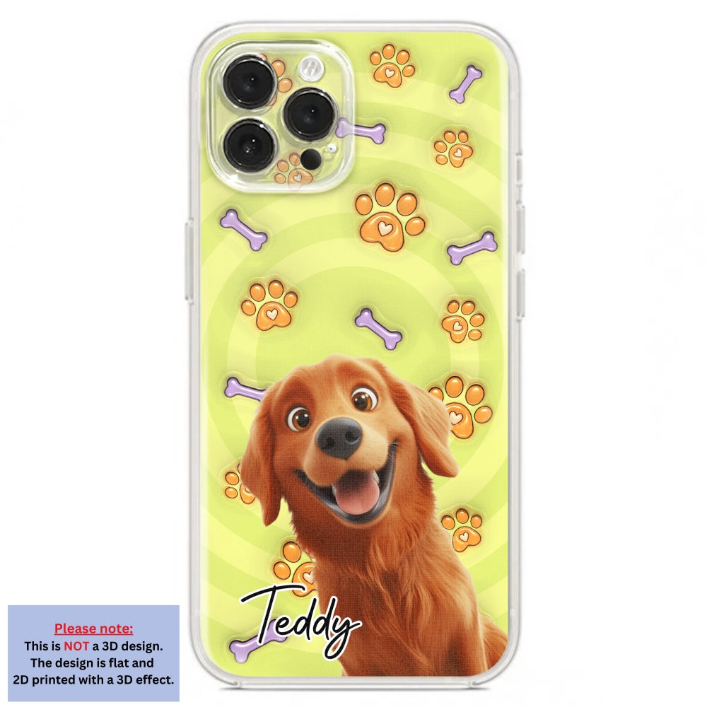 Exclusive Personalized Custom 3D Inflated Effect Phone Case - This Human Belongs To Us Cartoon Design