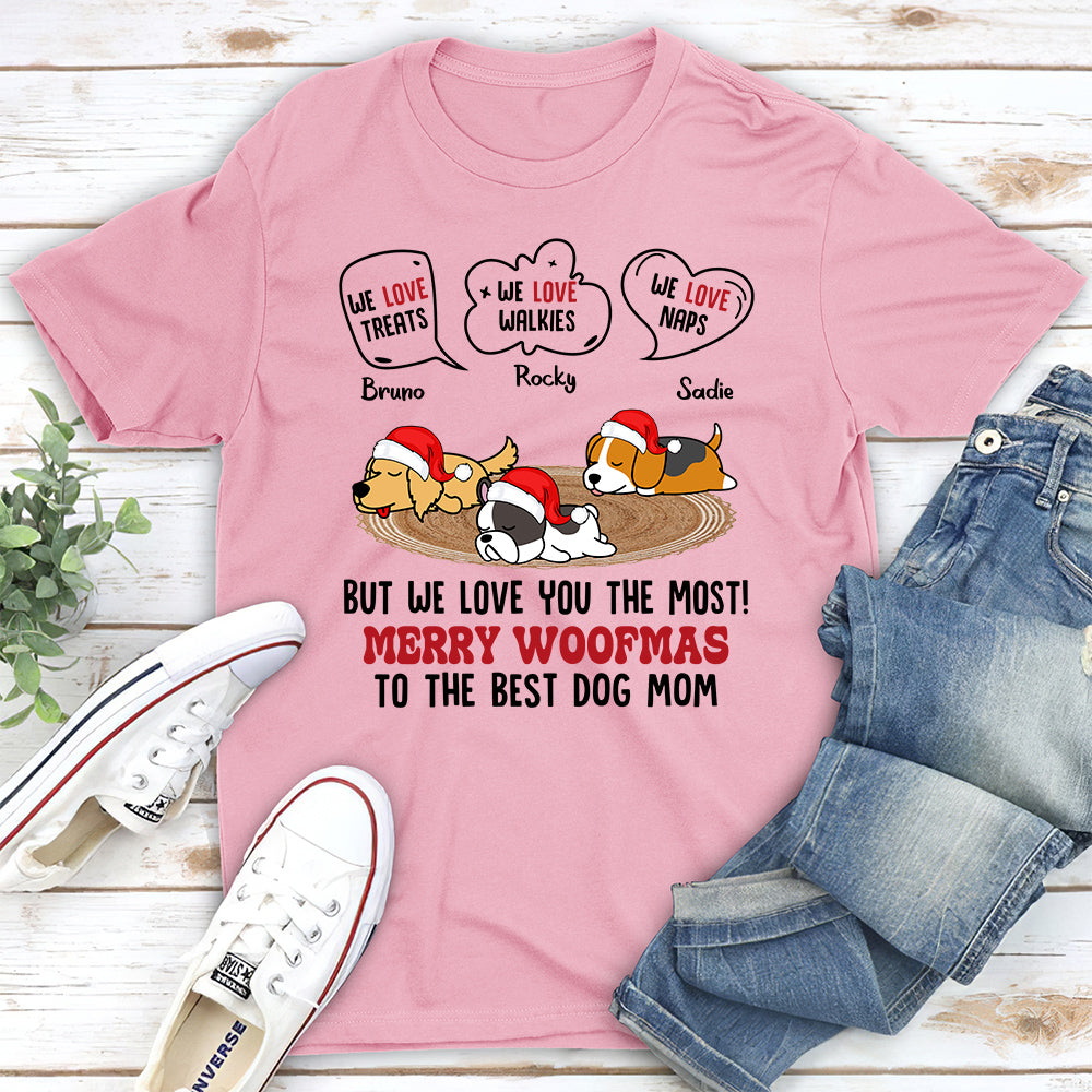 But I Love You The Most - Personalized Custom Unisex 5.3 oz T-shirt for Pet Lovers