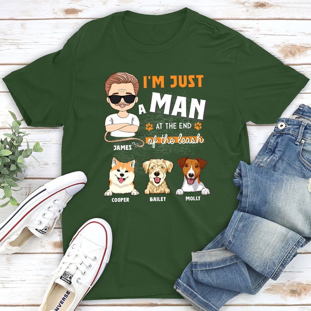 Just A Man - Personalized Custom Unisex T-shirt for Pet Lovers