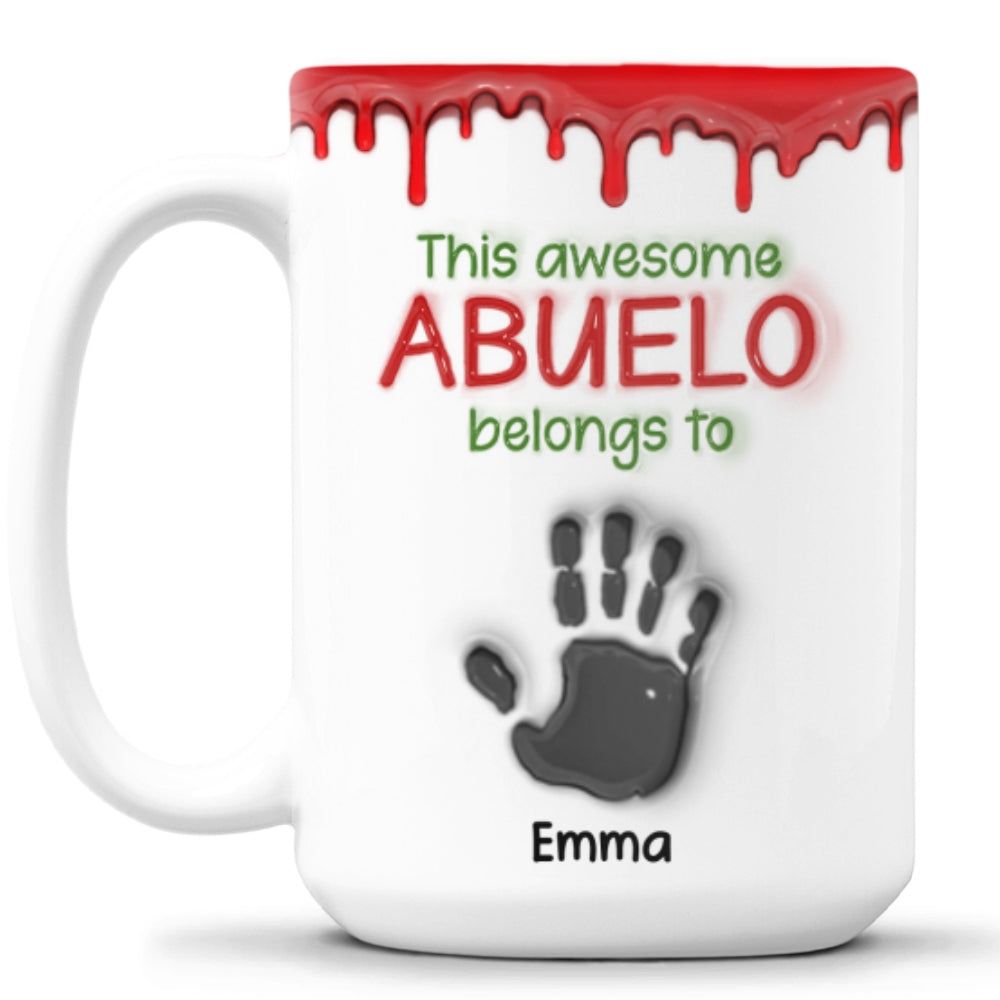 This Awesome Dad Exclusive - Personalized Custom 3D Inflated Effect 11oz Ceramic Mug